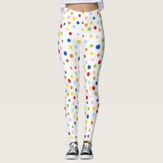 Spaß Konfetti bunt Leggings (Vorderseite)