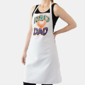 Spaß Krasser Vater Zitat und Rotes Herz Schürze (InSitu)