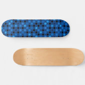Spaß kreativ Stilvolles Blue Star Muster Skateboard (Horizontal)