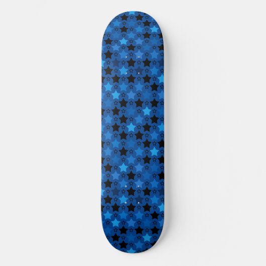 Spaß kreativ Stilvolles Blue Star Muster Skateboard (Vorderseite)