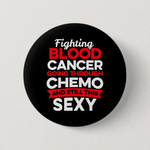 Spaß Krebs kämpfen Blutkrebs Patient Chemo Thor Button