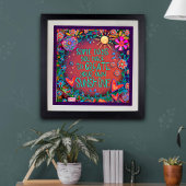 Spaß kreieren Sie Ihr Sonnenschein-Zitat-Inspirivi Poster