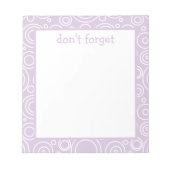 Spaß Kreis Muster Notizblock (Vorderseite)