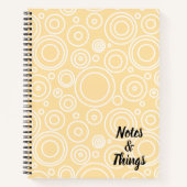 Spaß Kreis Muster Notizblock (Vorderseite)