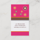 Spaß kreist Mama-Karte ein Telefonnummerkarte (Rückseite)