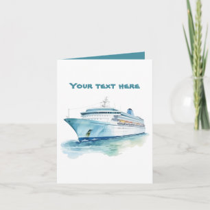 Spaß Kreuzfahrtschiff Text hinzufügen  Karte
