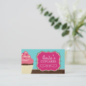 Spaß-Kuchen-Visitenkarten Visitenkarte (Stehend Vorderseite)