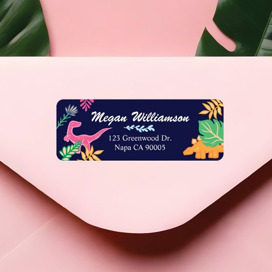 Spaß, kühne und farbenfrohe Dinosaurier-Jungle-Blä