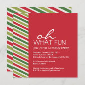 Spaß-kundengerechte WeihnachtsParty Einladung (Vorne/Hinten)