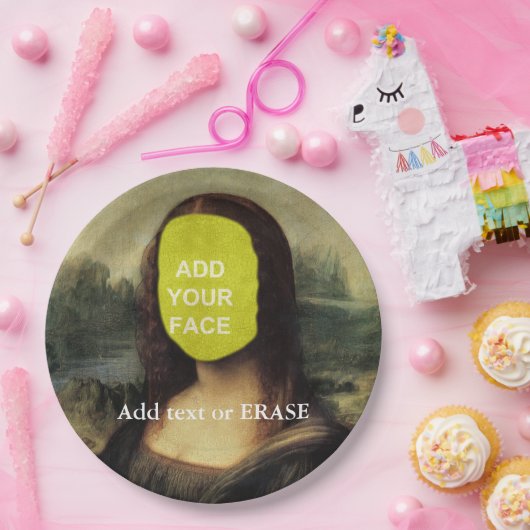 Spaß kundengerechter Leonardo da Vinci "Mona Pappteller (Party)