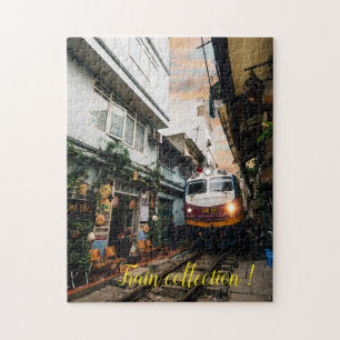 Spaß Kunst Zug Bild Familie Puzzle