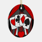 Spaß-künstlerische Spielkarte-abstrakte Kunst Keramik Ornament (Rechts)