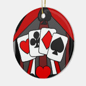 Spaß-künstlerische Spielkarte-abstrakte Kunst Keramik Ornament (Links)