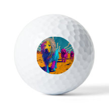 Spaß künstlerischer Golfball (glückliche Farben)