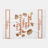 Spaß "Kürbisgewürz macht alles schön" Geschirrtuch (Horizontal)