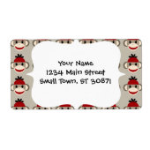 Spaß lächelnd Red Sock Affen glückliche Muster (Vorne)