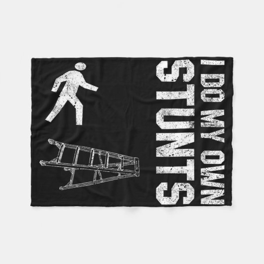 Spaß Ladder Fall Geschenk gebrochenen Knochen Hand Fleecedecke (Vorderseite (Horizontal))