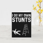 Spaß Ladder Fall Geschenk gebrochenen Knochen Hand Karte (Gelbe Blume)