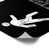 Spaß Ladder Fall Geschenk gebrochenen Knochen Hand Poster (Ecke)