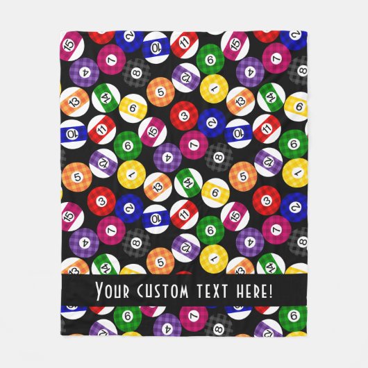 Spaß-Land-Art-kariertes Billard-Muster Fleecedecke (Vorderseite)