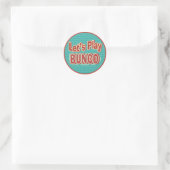 Spaß Lass uns Bunco-Sticker spielen Runder Aufkleber (Tasche)