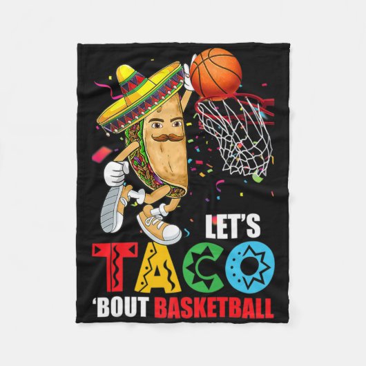 Spaß Lasse Taco über Bysketbyll Mexico Cinco De Ma Fleecedecke (Vorderseite)