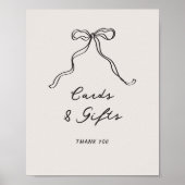 Spaß Lässige handgeschriebene Bow Cards und Gesche Poster (Vorne)