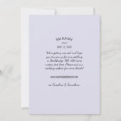 Spaß Lässige Kalligrafie Buchstaben, Foto, Hochzei Save The Date (Rückseite)