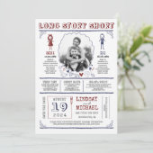 Spaß Lässiges und Niedliches Save the Date Foto (Stehend Vorderseite)