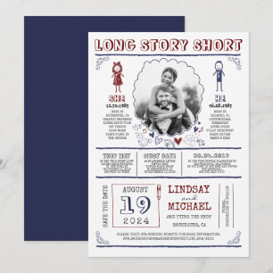 Spaß Lässiges und Niedliches Save the Date Foto