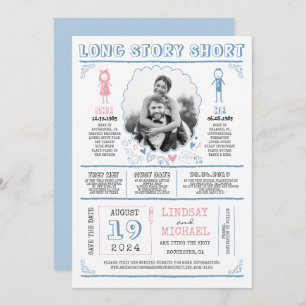 Spaß Lässiges und Niedliches Save the Date Foto