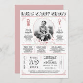 Spaß Lässiges und Niedliches Save the Date Foto (Vorne/Hinten)