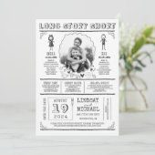 Spaß Lässiges und Niedliches Save the Date Foto (Stehend Vorderseite)