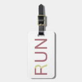 Spaß-Lauf Gepäckanhänger (Vorderseite vertikal)