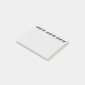 Spaß Laufende Pferde Schwarze Silhouette Grafik Ku Post-it Klebezettel (angewinkelt)