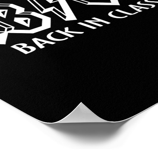 Spaß-Lehrer ABCD Rocks zurück in die Schule zurück Poster (Ecke)