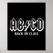 Spaß-Lehrer ABCD Rocks zurück in die Schule zurück Poster (Vorne)