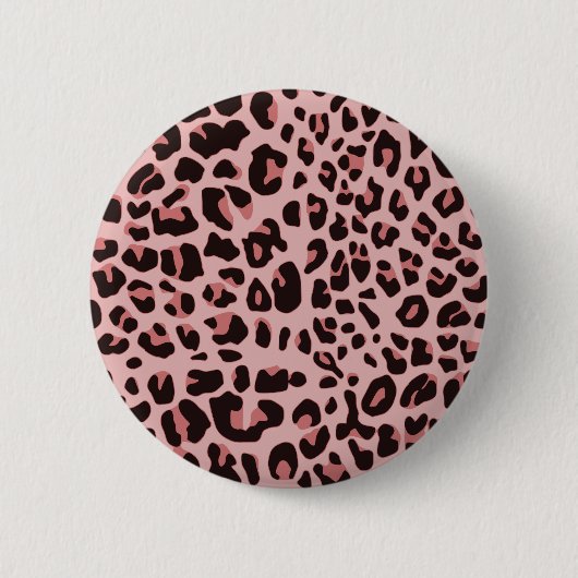 Spaß-Leopard-Druck Button (Vorderseite)