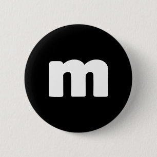 Spaß Letter M Gruppen Halloween Team Groups-Kostüm Button