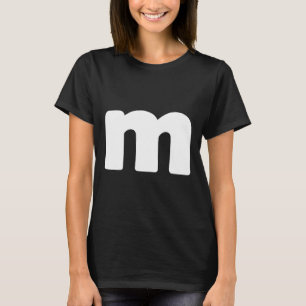 Spaß Letter M Gruppen Halloween Team Groups-Kostüm T-Shirt
