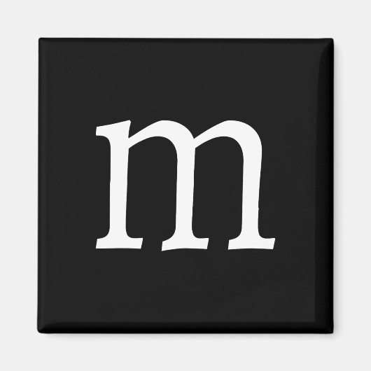 Spaß Letter m Halloween Kostüme Magnet (Vorne)
