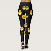 Spaß, Liebe, Lächeln, glücklich niedliche Emojis t Leggings (Rückseite)
