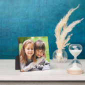 Spaß Liebe Sie Oma Foto benutzerdefinierte Textfar Fotoplatte (InSitu)