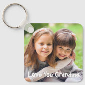 Spaß Liebe Sie Oma Foto benutzerdefinierte Textfar Schlüsselanhänger (Vorderseite)