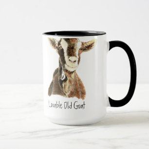 Spaß liebenswerte alte Ziege, Tier, Landtiere Tasse