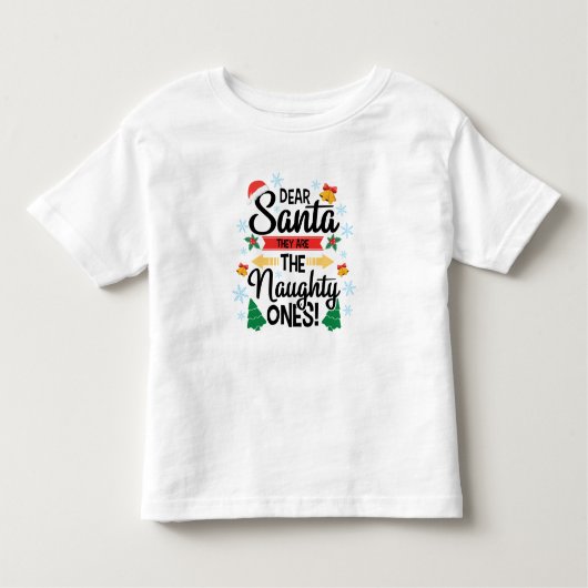 Spaß lieber Weihnachten sind sie die unartigen Wei Kleinkind T-shirt (Vorderseite)