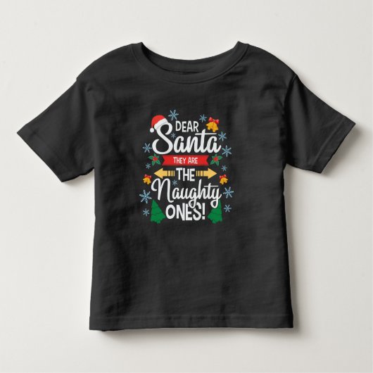 Spaß lieber Weihnachten sind sie die unartigen Wei Kleinkind T-shirt (Vorderseite)