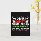 Spaß liebt Santa I kann Weihnachten für Kinder erk Karte (Gelbe Blume)