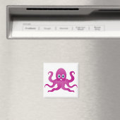 Spaß lila Oktopi Magnet (In Situ (Geschirrspüler))
