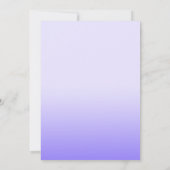 Spaß Lila Ombre BABY Blocks Einladung (Rückseite)